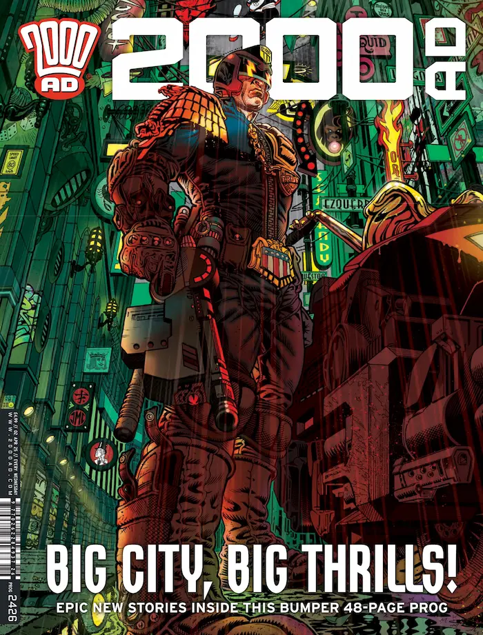 2000 AD Prog 2426 cover by TONY HARRIS WITH JEREMY CLARK
