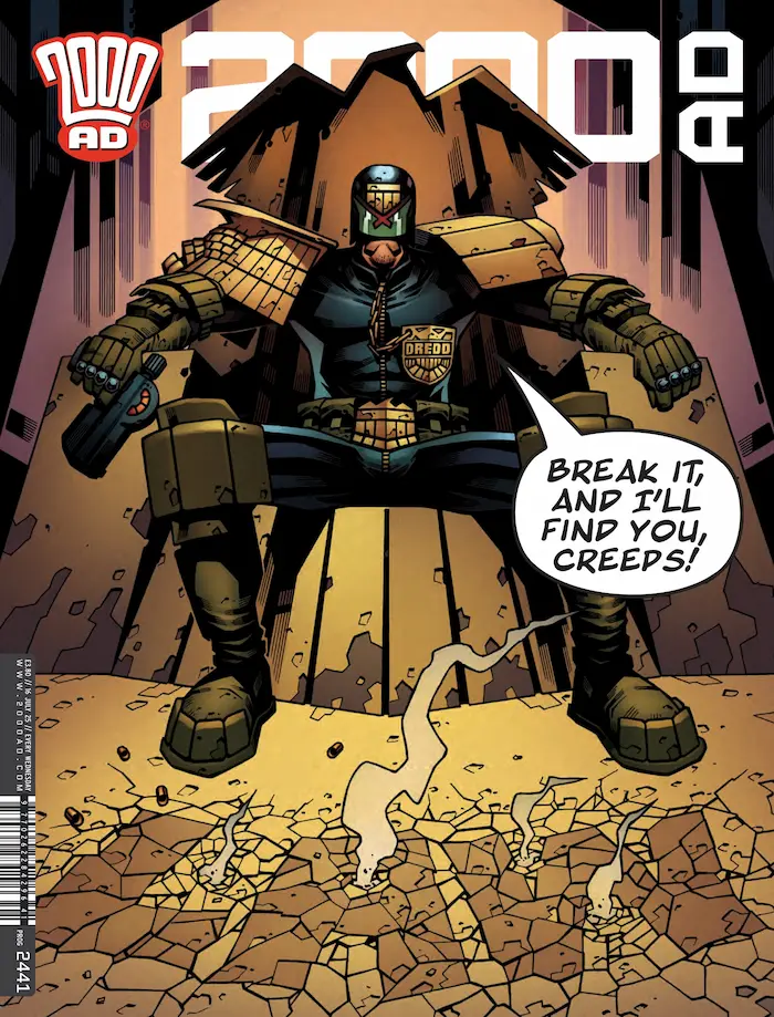 2000 AD Prog 2441 cover by Colin McNeil
