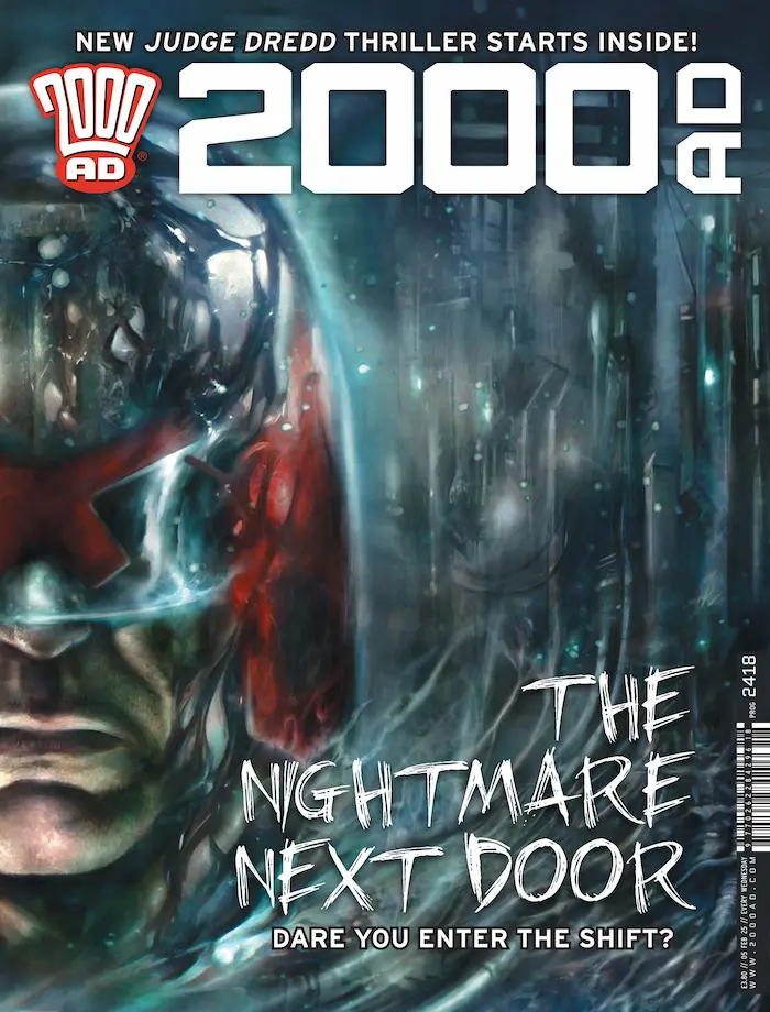 2000 AD Prog 2418 cover by Nick Percival