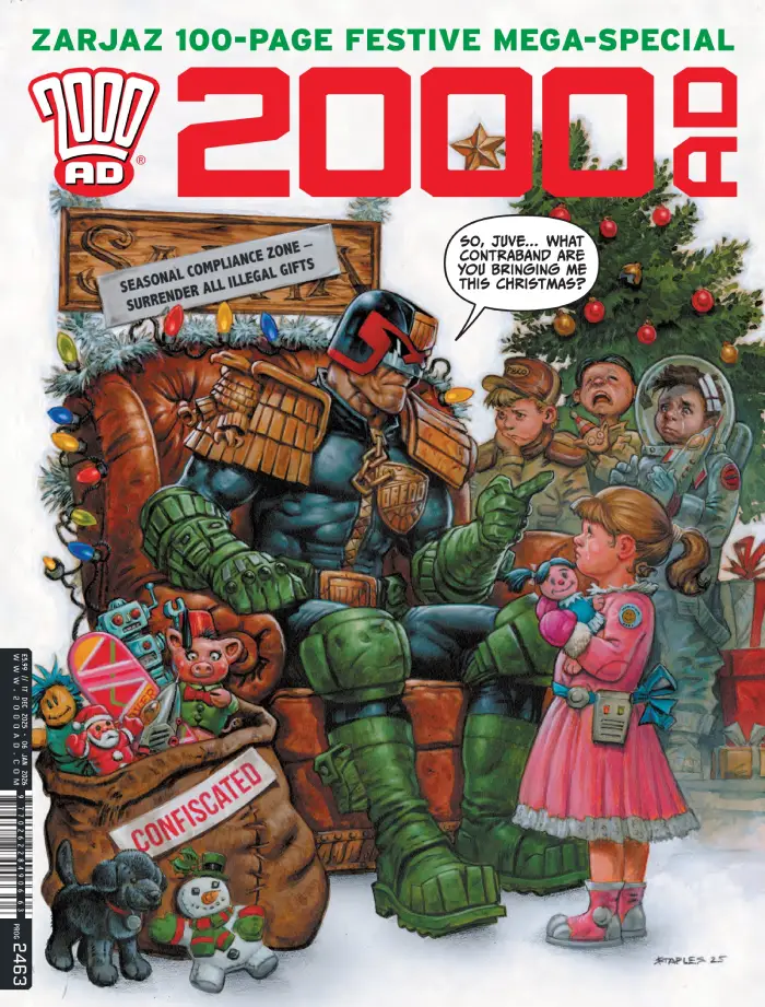 2000 AD Prog 2463 cover by Greg Staples