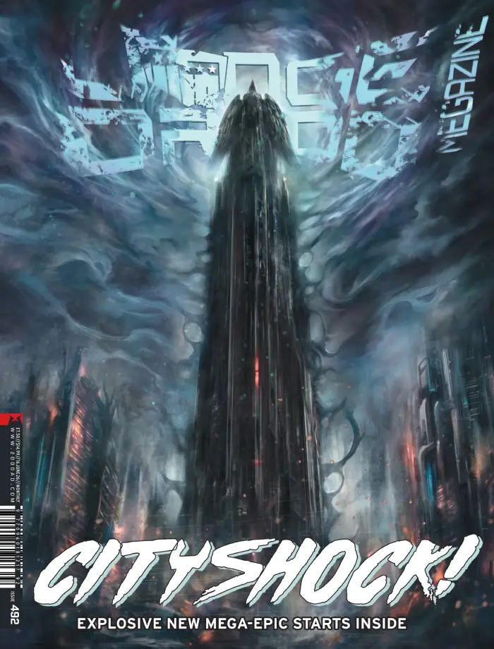 Judge Dredd Megazine 492 cover by Nick Percival