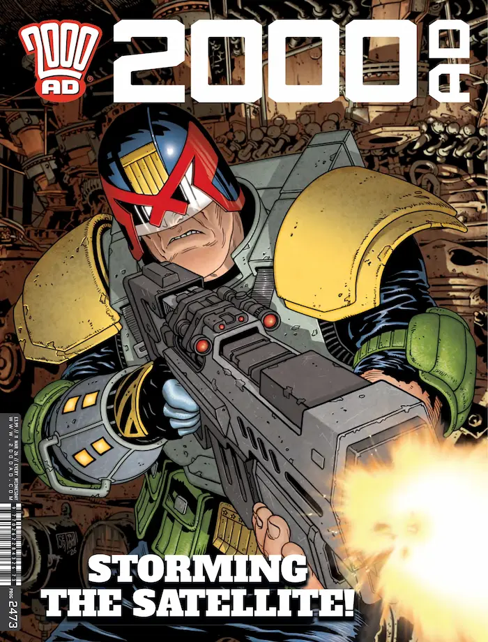 2000 AD Prog 2473 cover by Mark Sexton