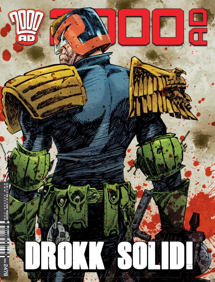 2000 AD Prog 2478 cover by John McCrea and Mike Spencer