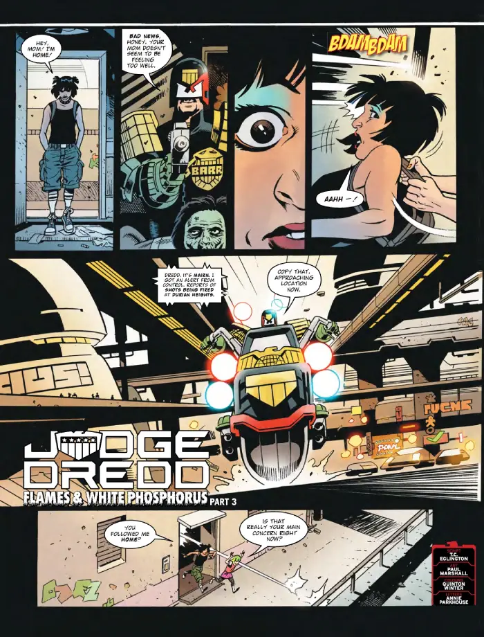 Judge Dredd: Flames and White Phosphorous