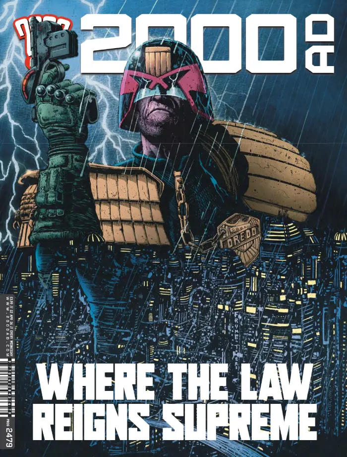 2000 AD Prog 2479 cover by Steve Austin, with Matt Soffe