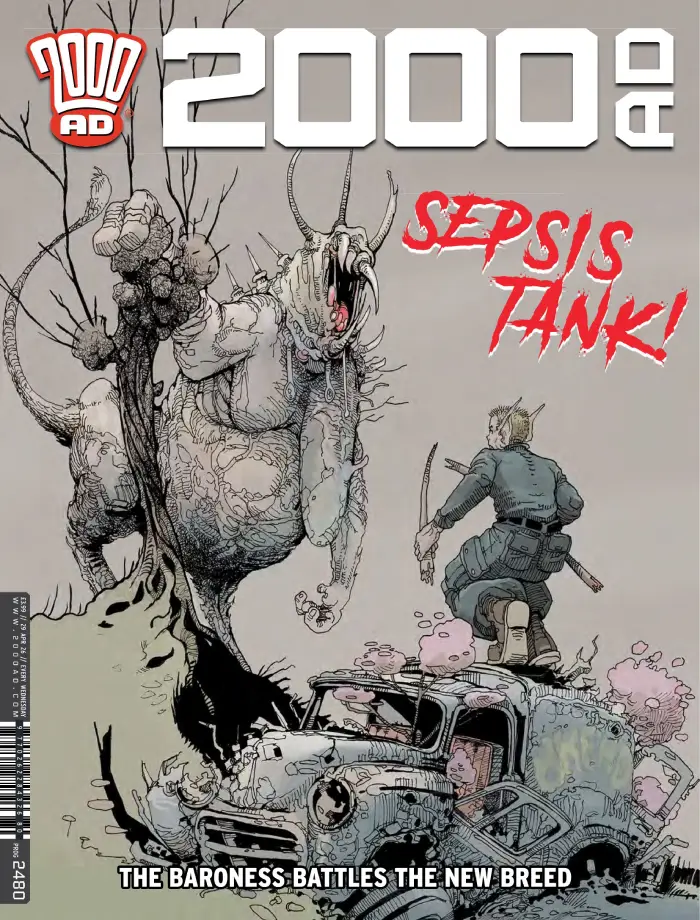 2000 AD Prog 2480 cover by Joe Currie