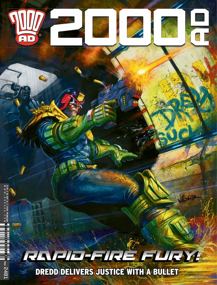 2000 AD Prog 2481 cover by Toby Willsmer