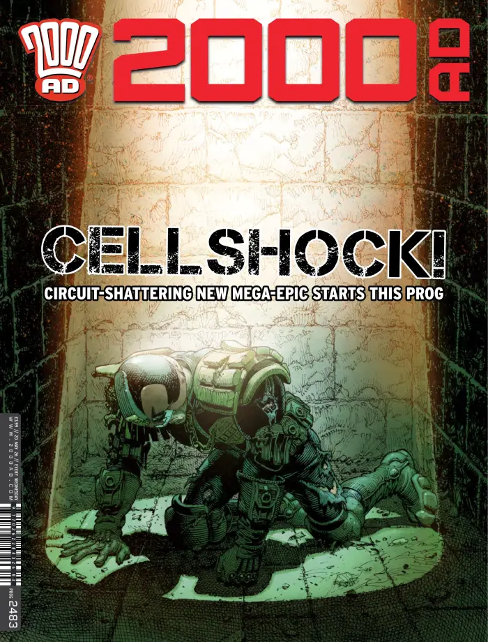 2000 AD Prog 2483 cover by Cliff Robinson