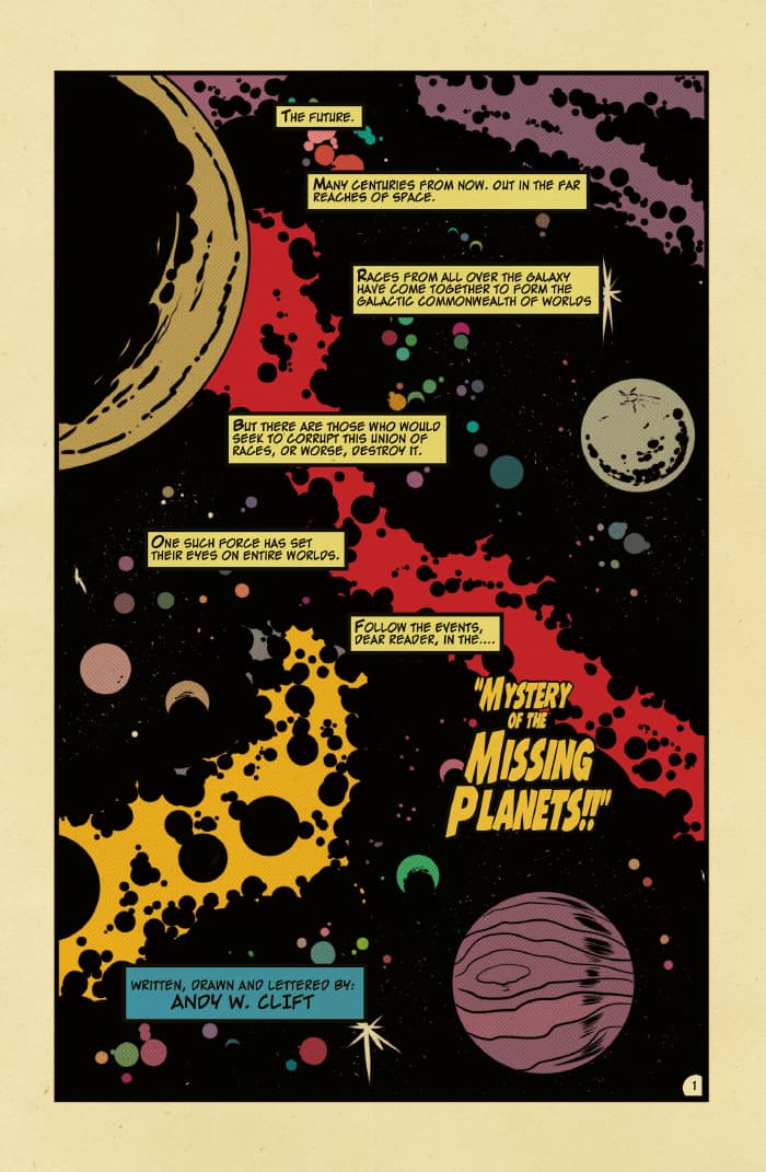 Captain Cosmic issue one preview