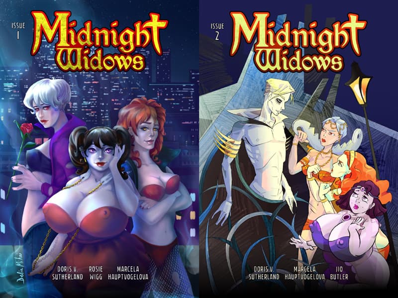 Midnight Widows 1 and 2 covers
