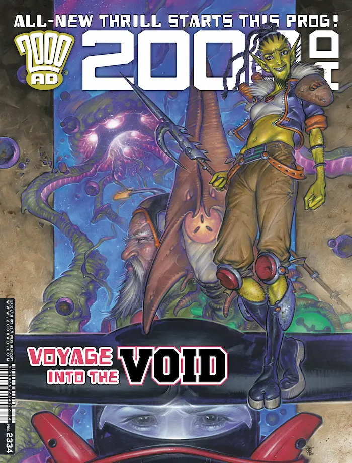 2000 AD Prog 2334 cover - voyage into the Void