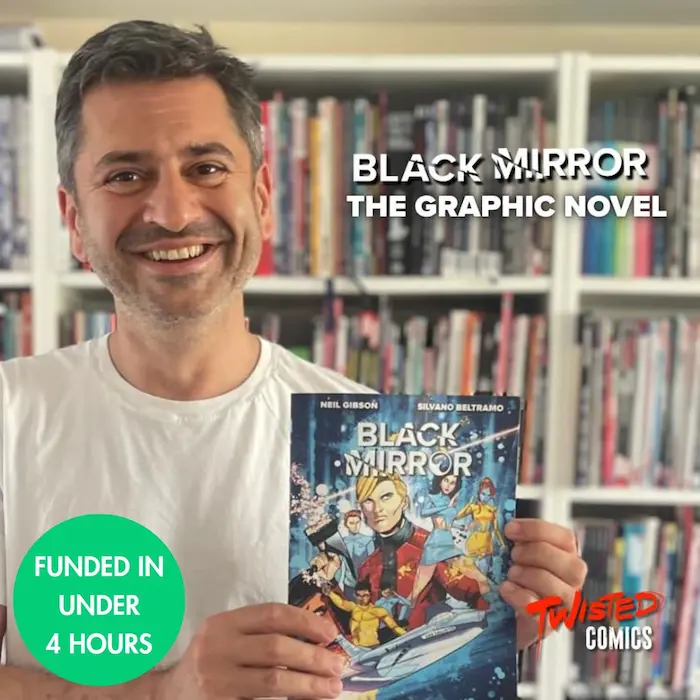 Neil Gibson with the USS Callister comic