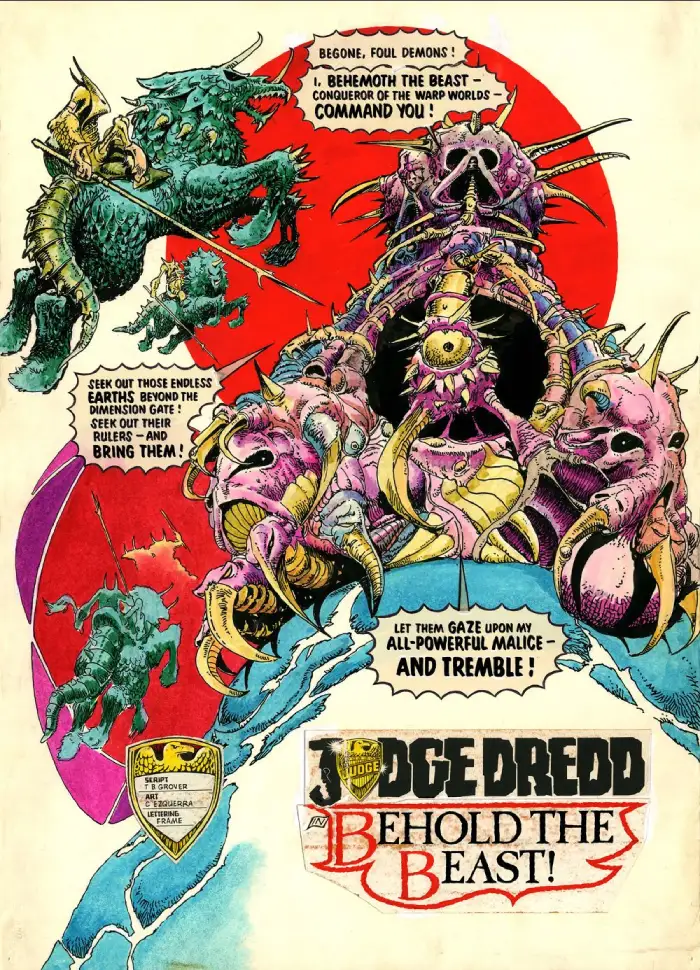 Carlos Ezquerra's Judge Dredd Apex Edition preview one