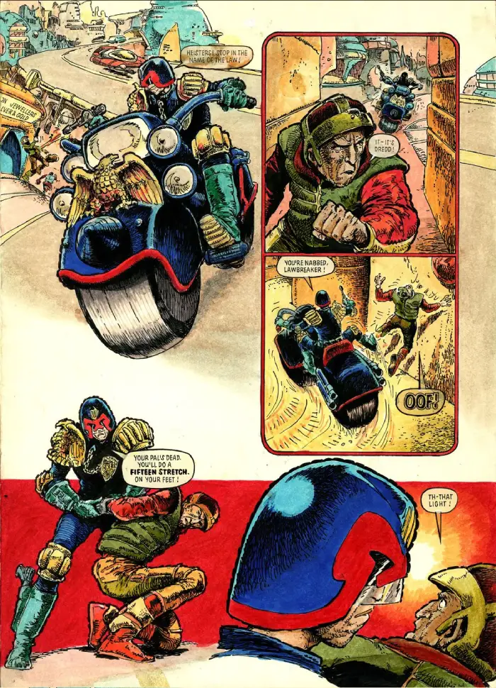 Carlos Ezquerra's Judge Dredd Apex Edition preview two