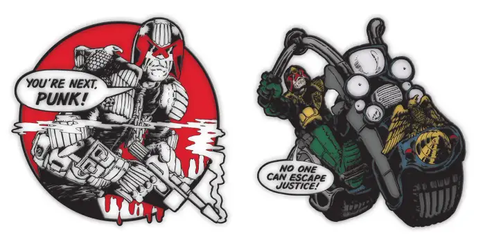 Judge Dredd badges