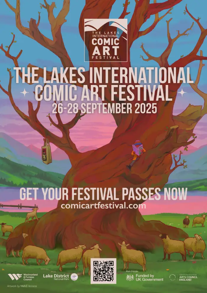 The Lakes International Comic Art Festival poster