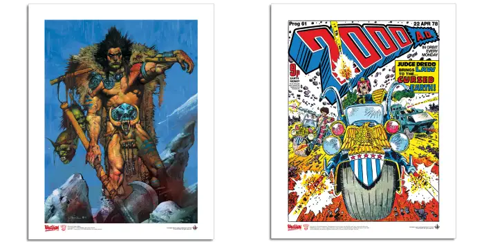 Slaine and Judge Dredd prints