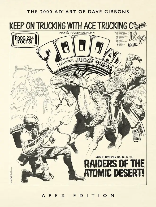 The 2000 AD Art of Dave Gibbons Apex Edition cover