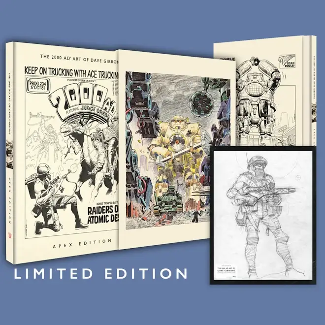 The 2000 AD Art of Dave Gibbons Apex Edition - Limited Edition set