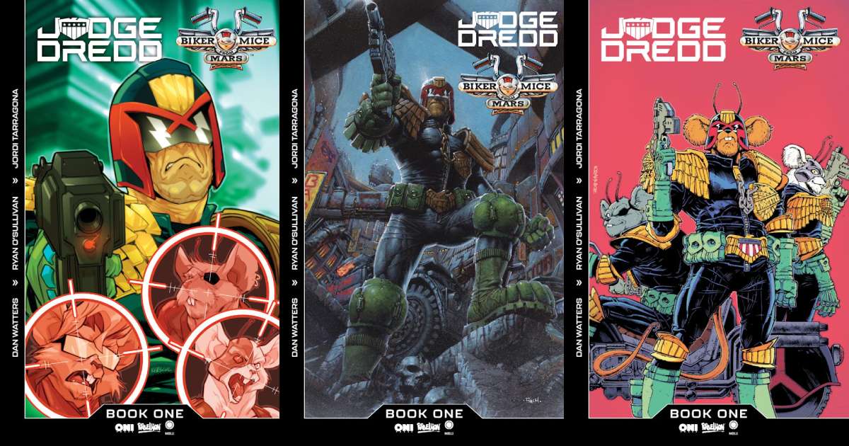 Judge Dredd / Biker Mice From Mars Crossover Hits Shops This December