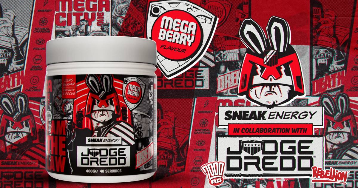 Judge Dredd Energy Drink Launches 29 May with Sneak Energy and 2000 AD