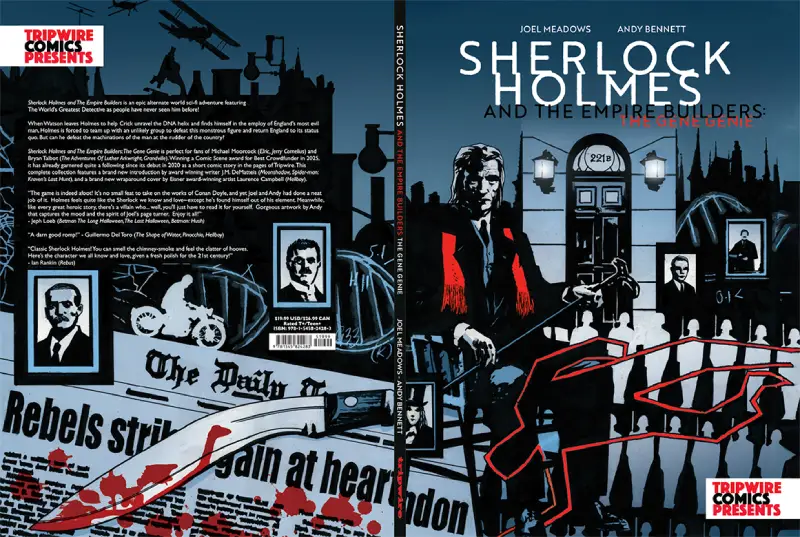 The Empire Builders The Gene Genie Graphic Novel Complete Edition cover by Laurence Campbell