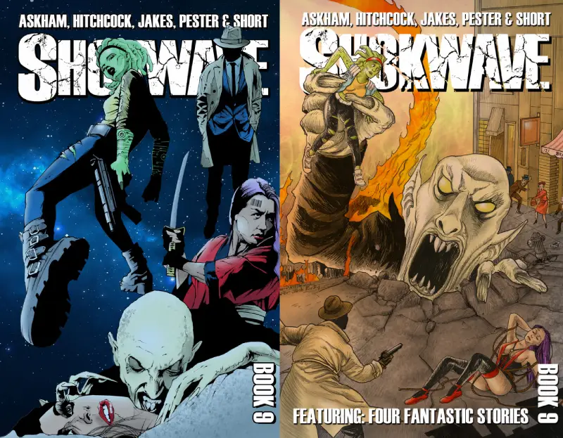 SHOKWAVE Autumn 2026 covers - regular and Kickstarter exclusive by David Hitchcock