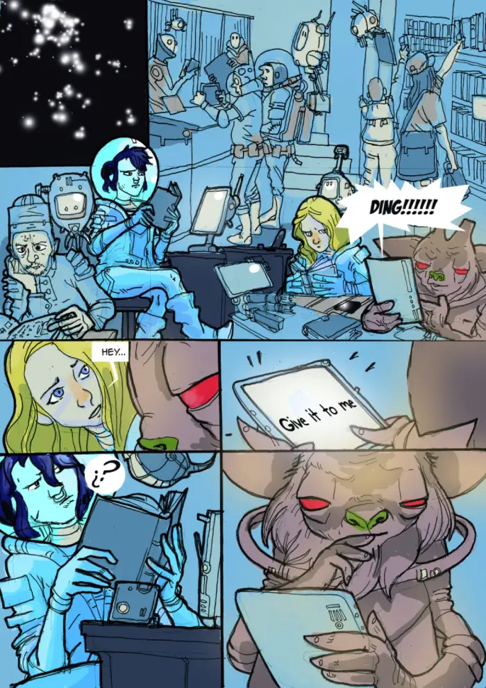 Space Bums #1 preview one